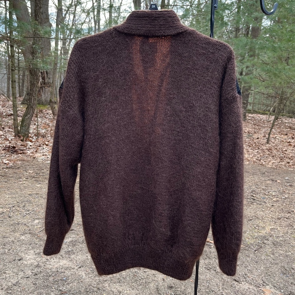 80s Mohair Patchwork Cardigan - image 2